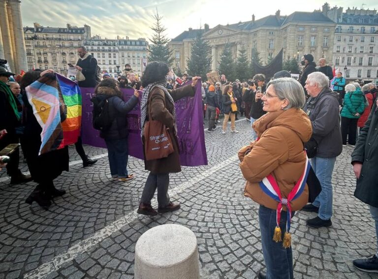 Mobilisée en solidarité avec le peuple iranien 